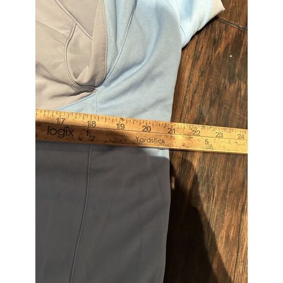 Zero Restriction Mens Medium Mayweather 1/4 Zip Pullover Light Blue Golf Stretch - Picture 7 of 8